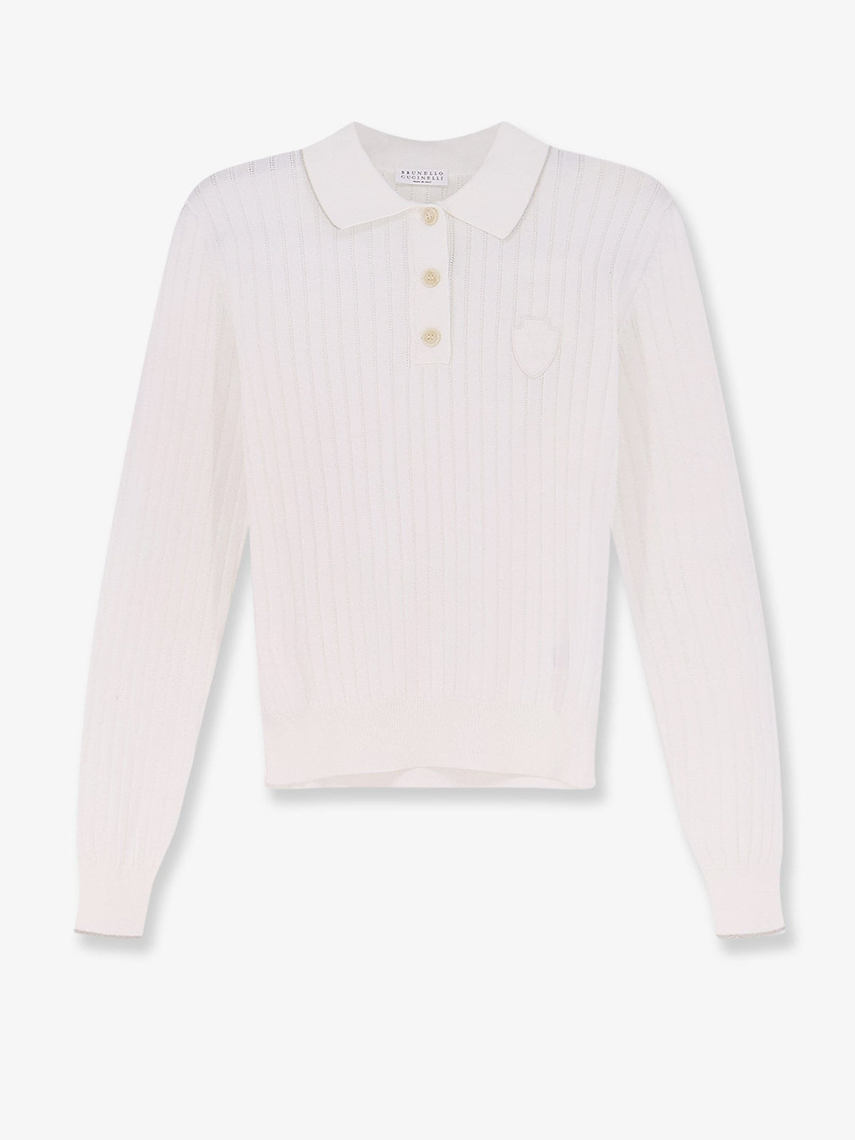 Cotton polo shirt with embroidered logo on the front