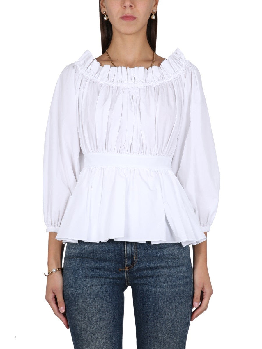 COTTON POPLIN TOP