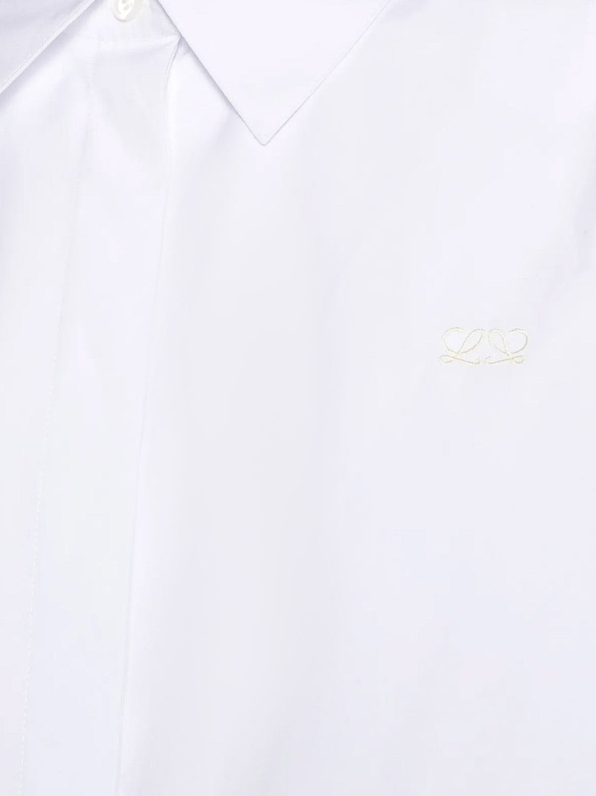 Cotton shirt with adjustable drawstring