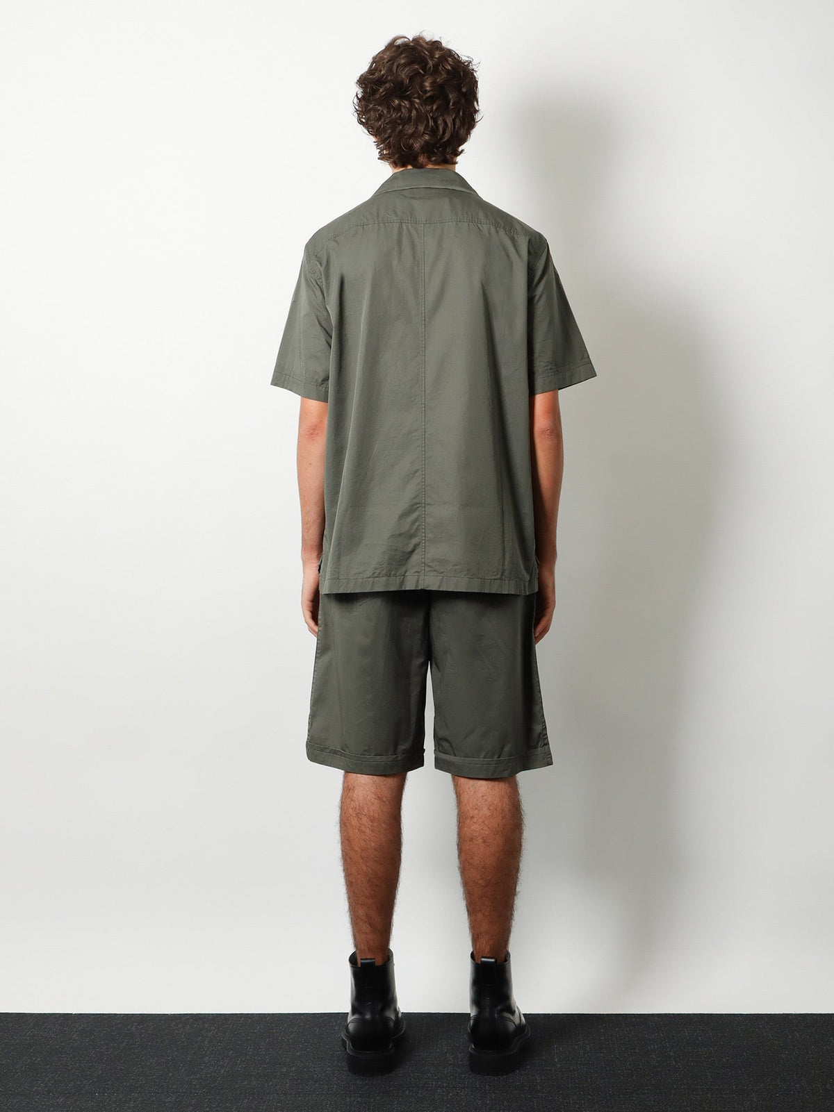 Cotton shirt with Logo patch