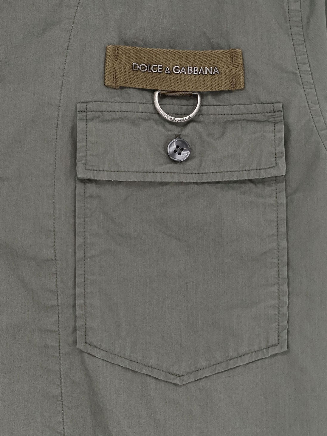 Cotton shirt with Logo patch