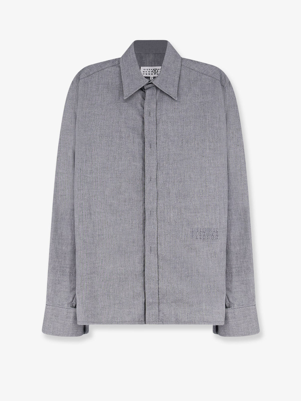 Cotton shirt with zip