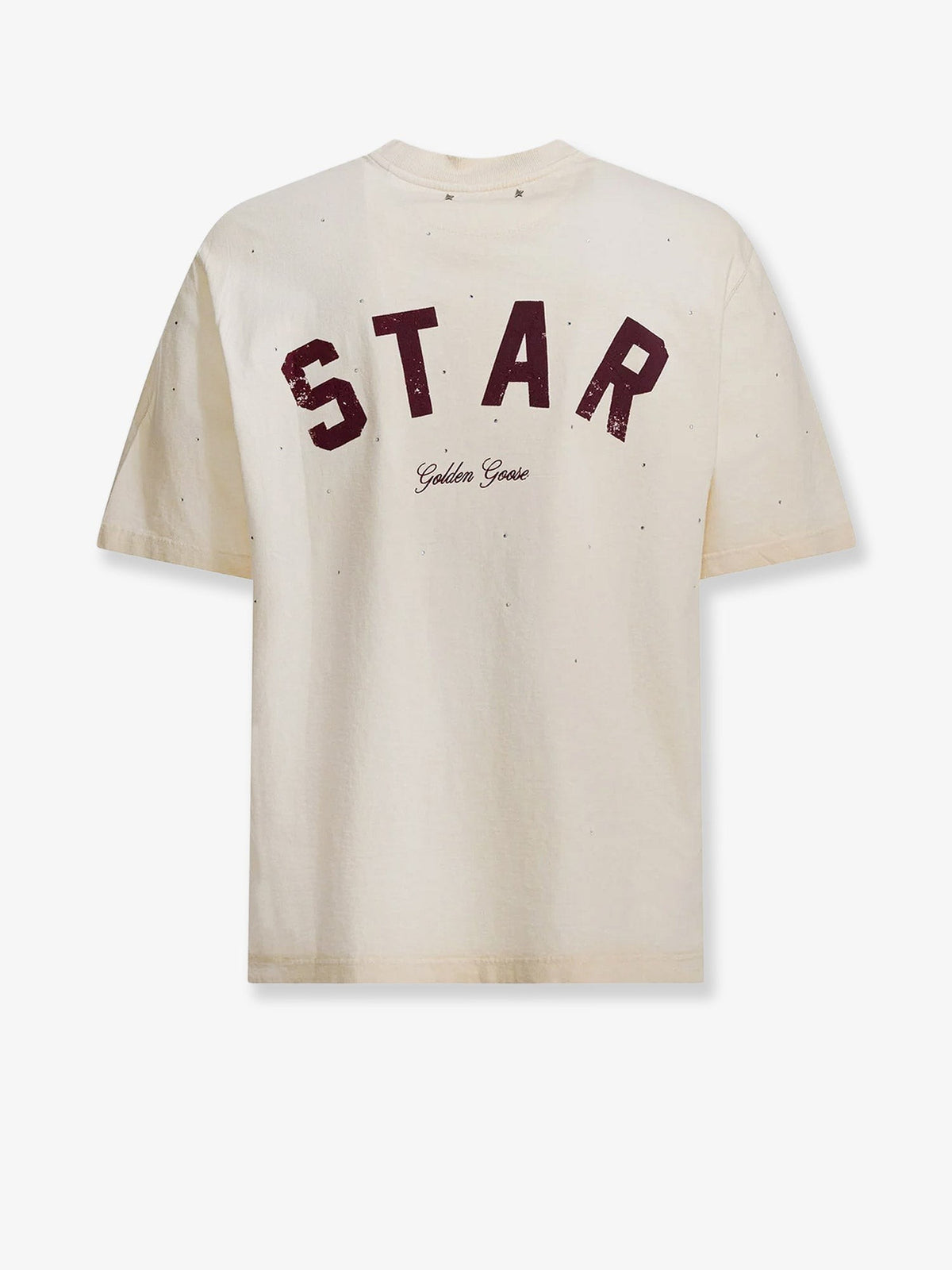 Cotton Star T-shirt with all-over rhinestones