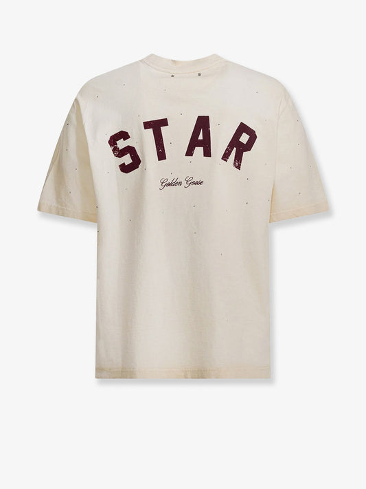 Cotton Star T-shirt with all-over rhinestones