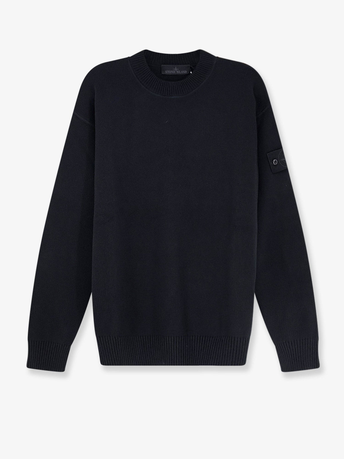 Cotton sweater with ribbed profiles