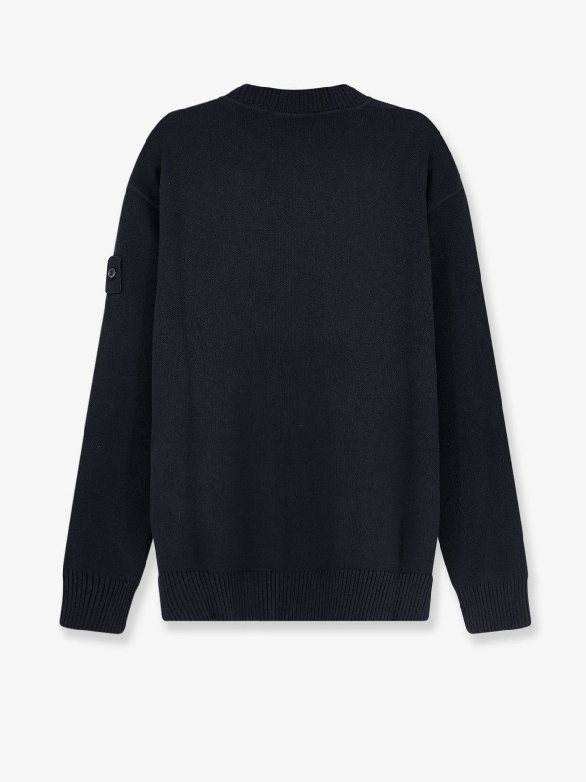 Cotton sweater with ribbed profiles