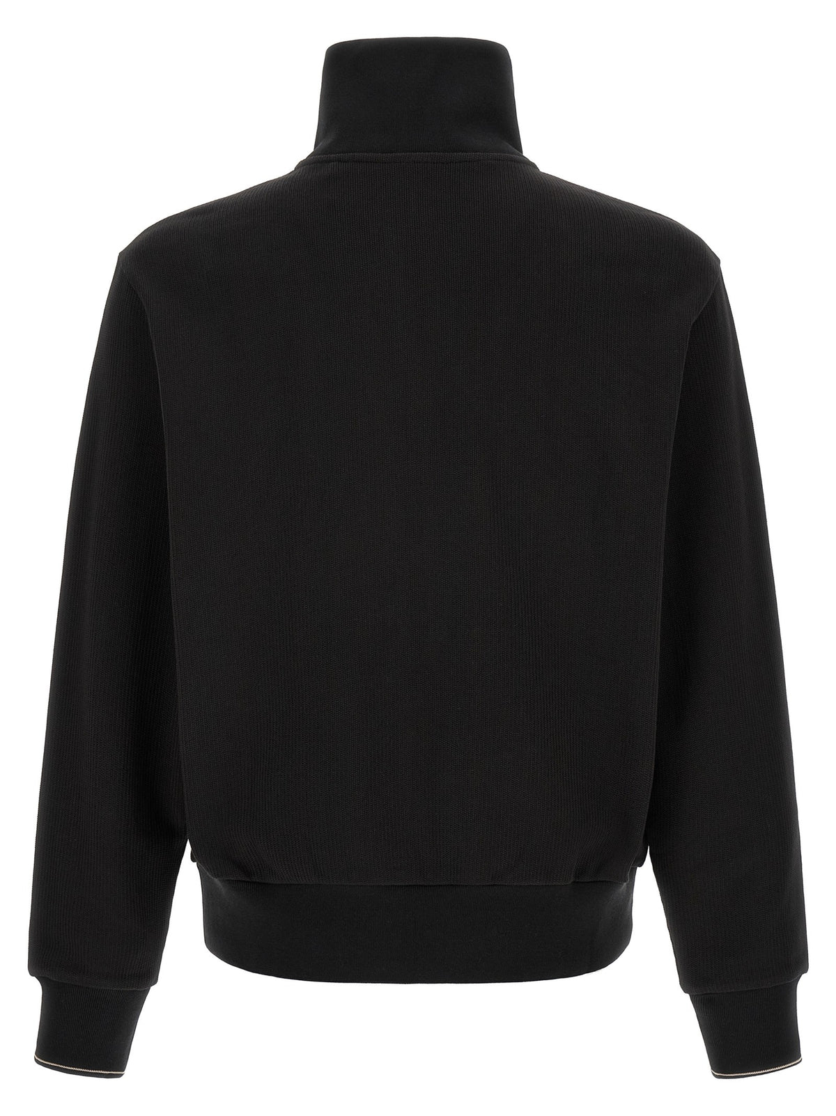 Cotton sweatshirt with half zip