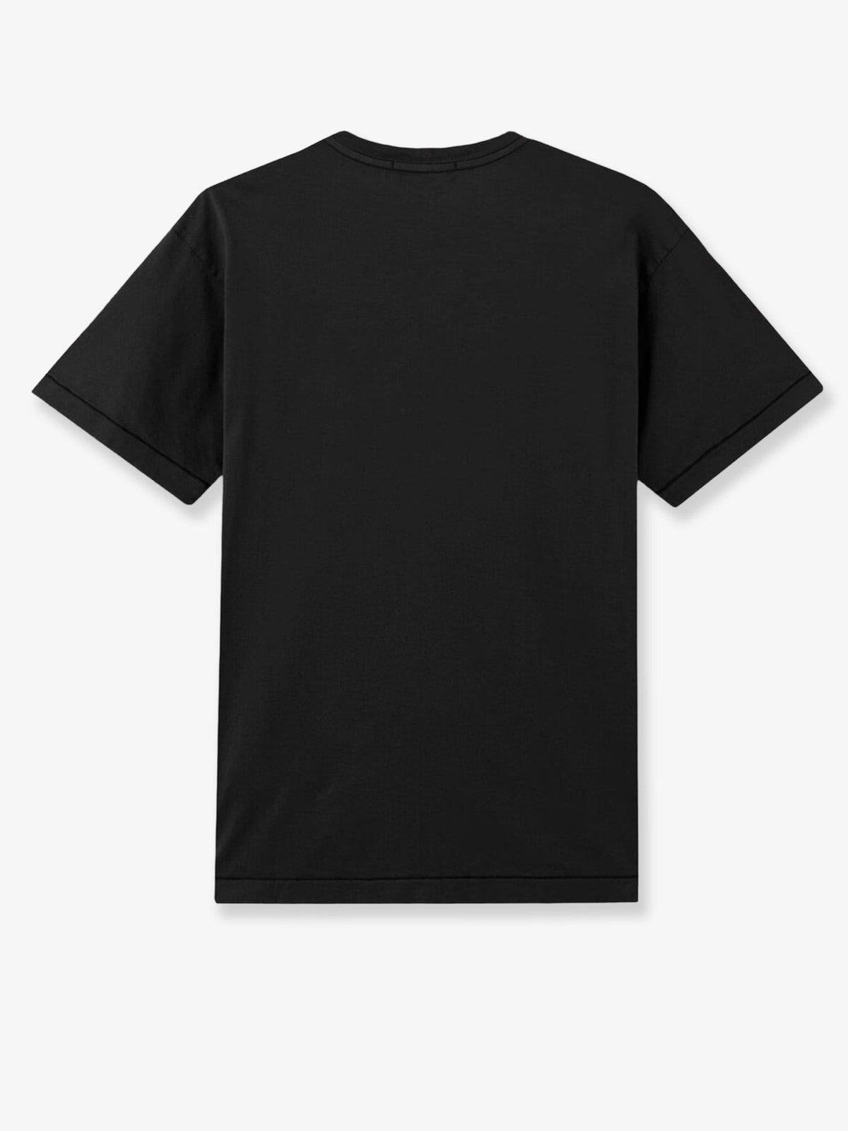 Cotton T-shirt with front logo patch