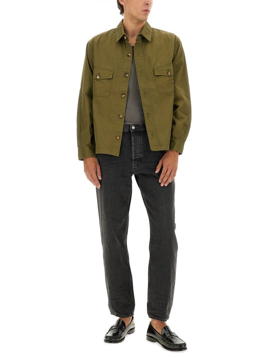 COTTON TWILL OVERSHIRT