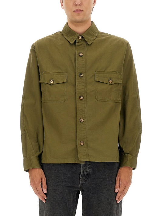 COTTON TWILL OVERSHIRT