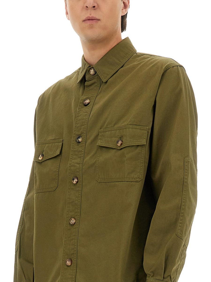COTTON TWILL OVERSHIRT