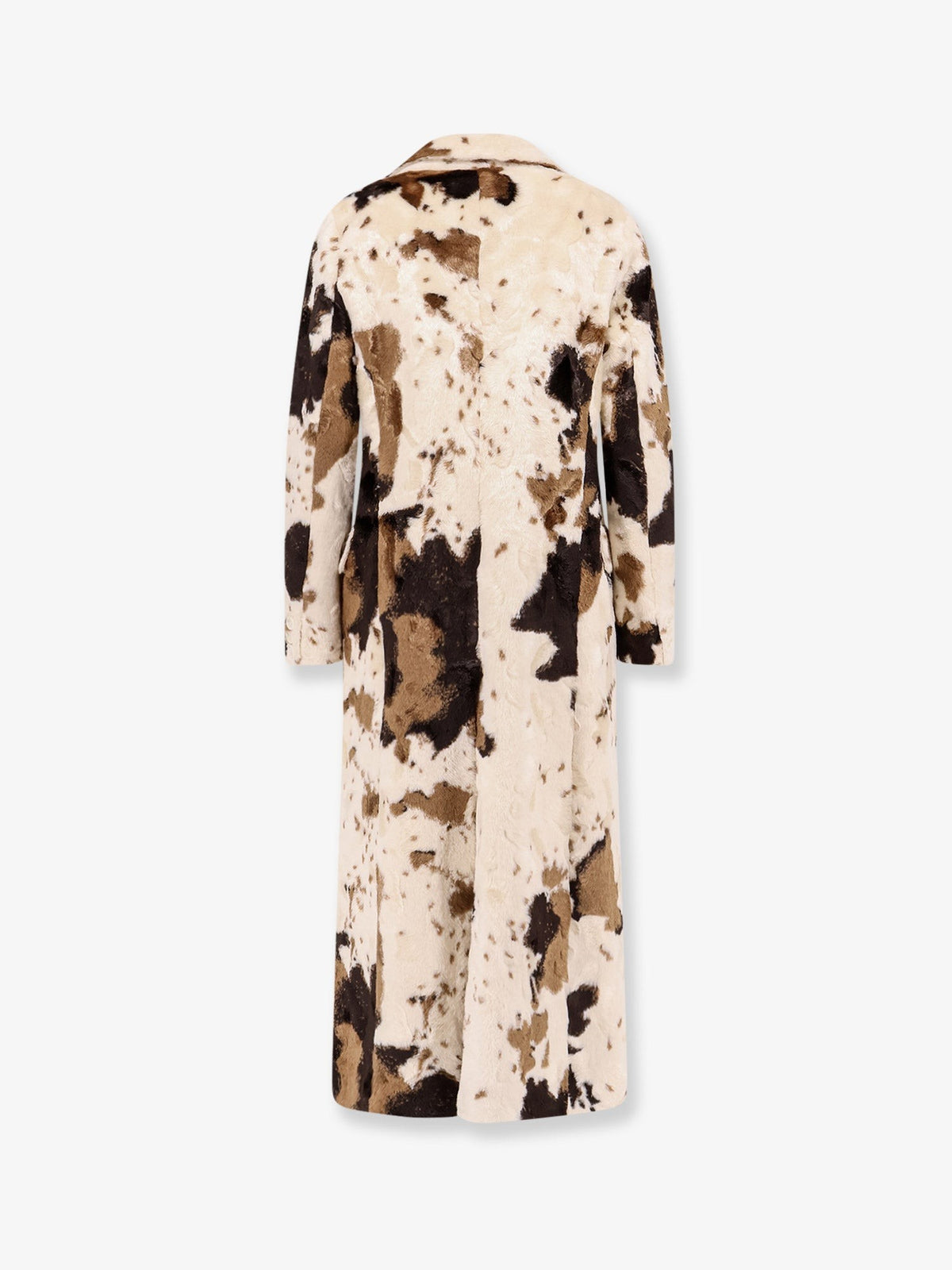 Cow Print double-breasted coat