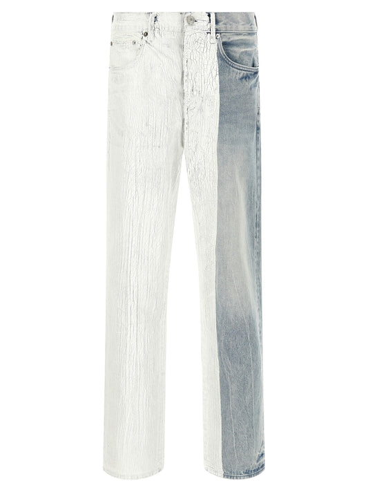 'Crackle Silver' jeans