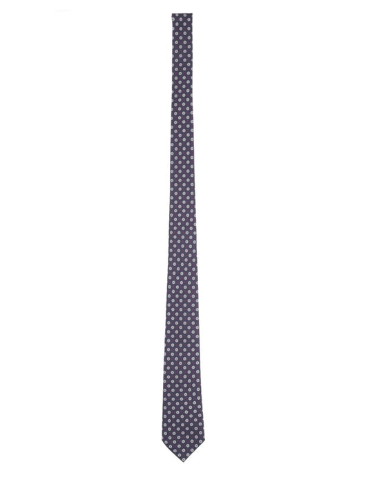 Cravatta In Jacquard Di Seta