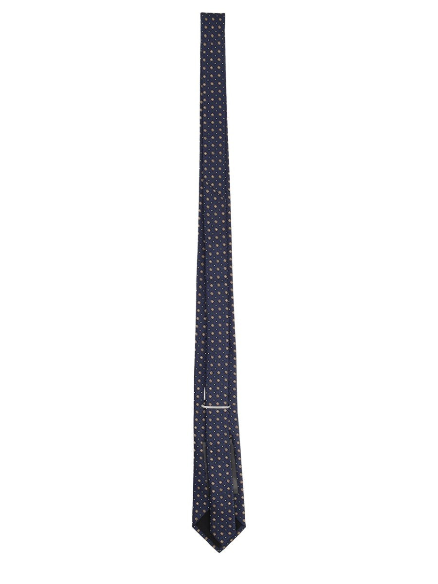 Cravatta In Jacquard Di Seta