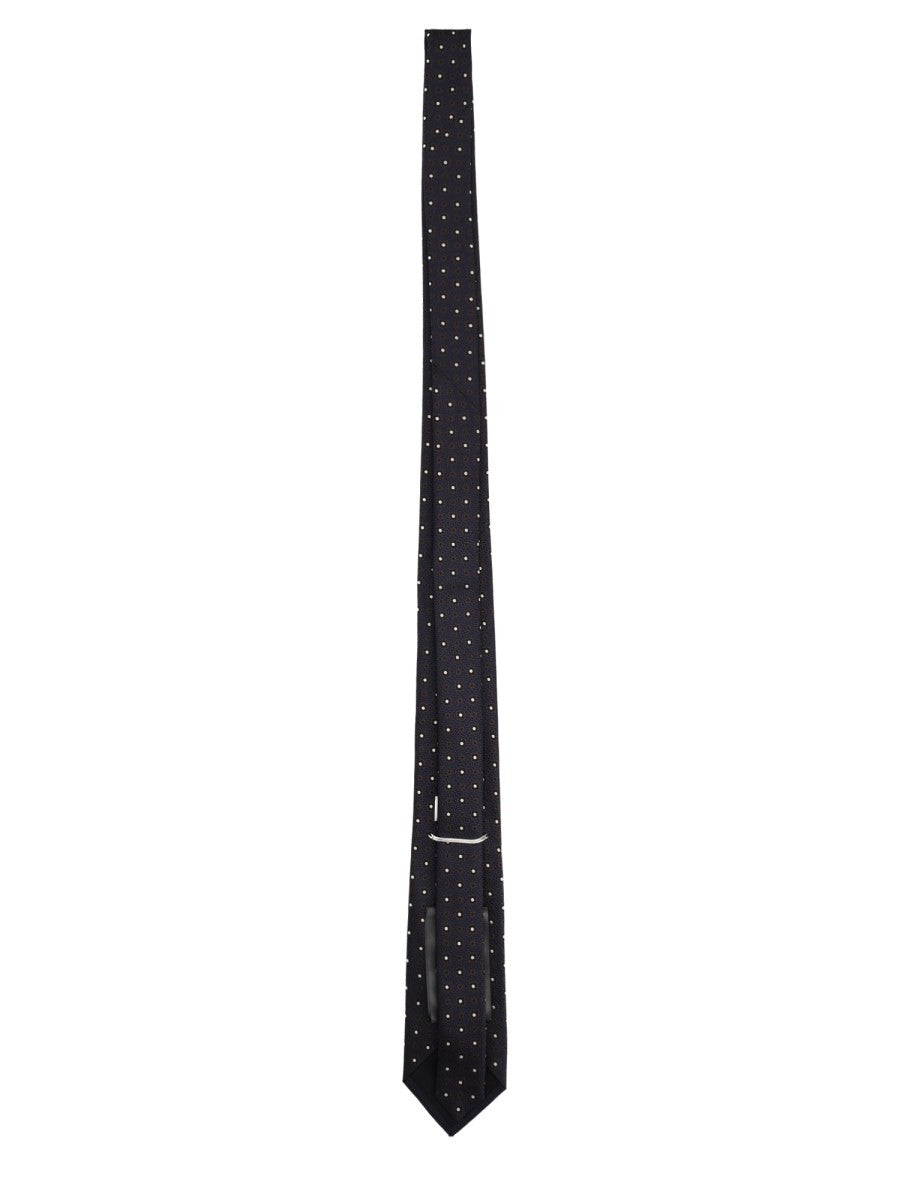 Cravatta In Jacquard Di Seta