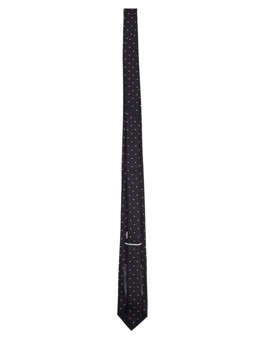 Cravatta In Jacquard Di Seta