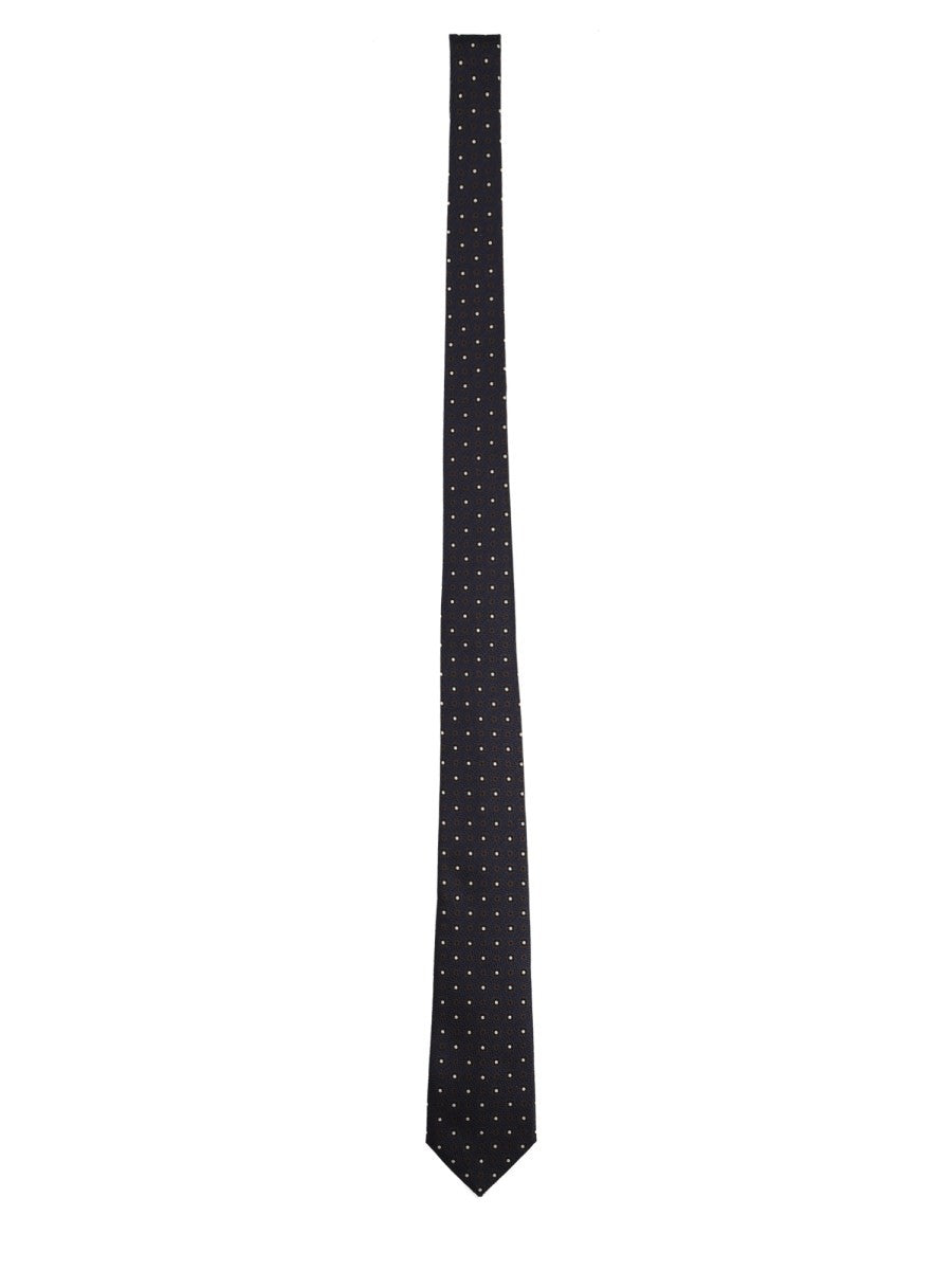 Cravatta In Jacquard Di Seta