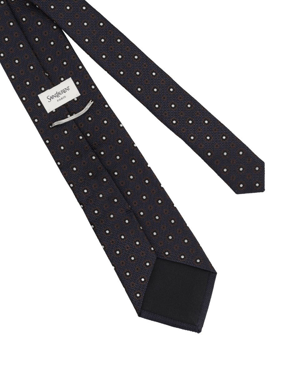 Cravatta In Jacquard Di Seta