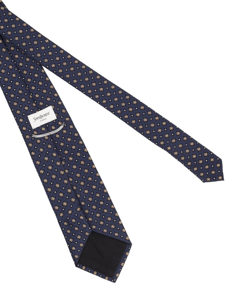 Cravatta In Jacquard Di Seta