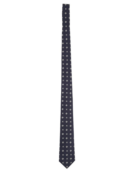Cravatta In Jacquard Di Seta