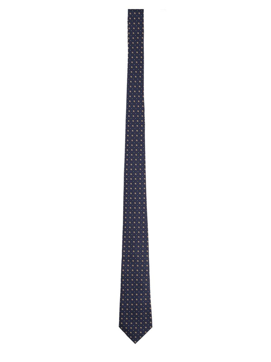 Cravatta In Jacquard Di Seta