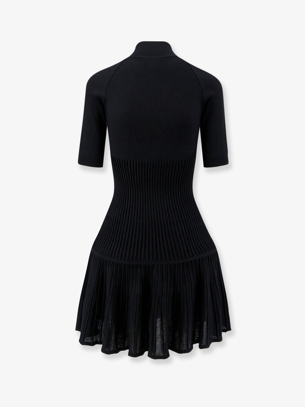 Crinoline wool blend short dress
