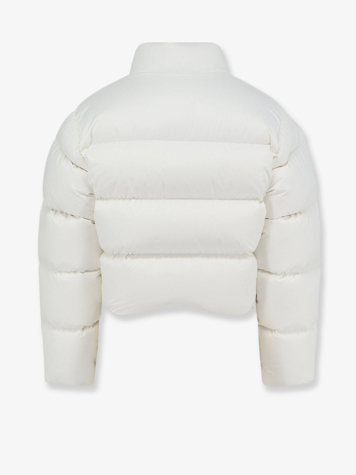 Crop Fit down jacket with crest