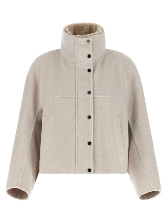 Wool and cashmere blend jacket