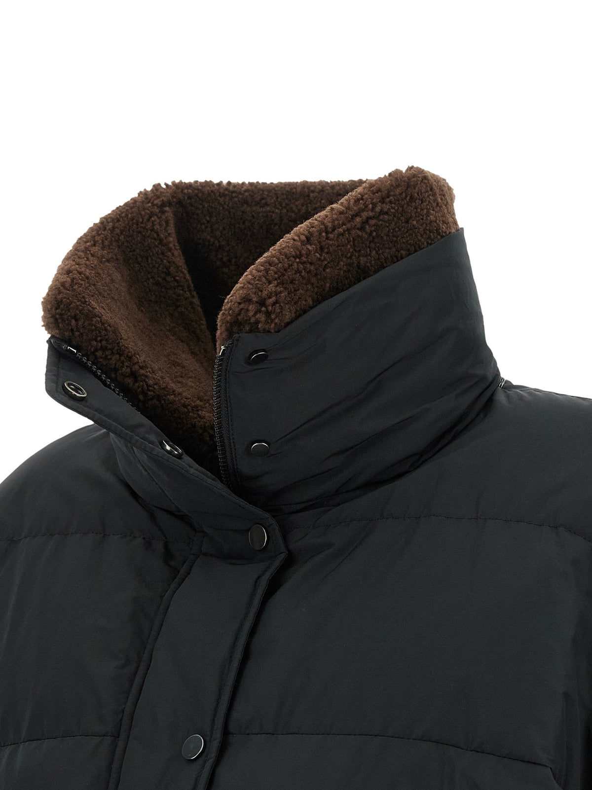 Down Jacket with Shearling collar