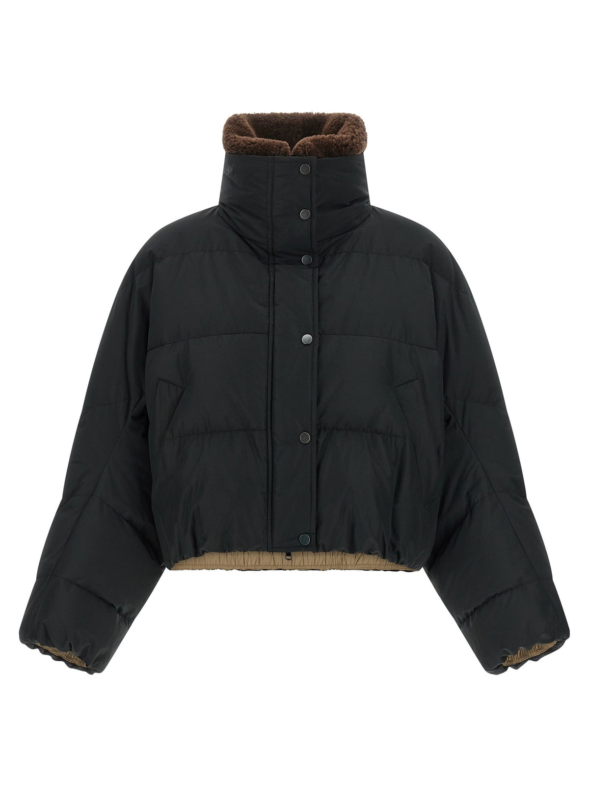 Down Jacket with Shearling collar