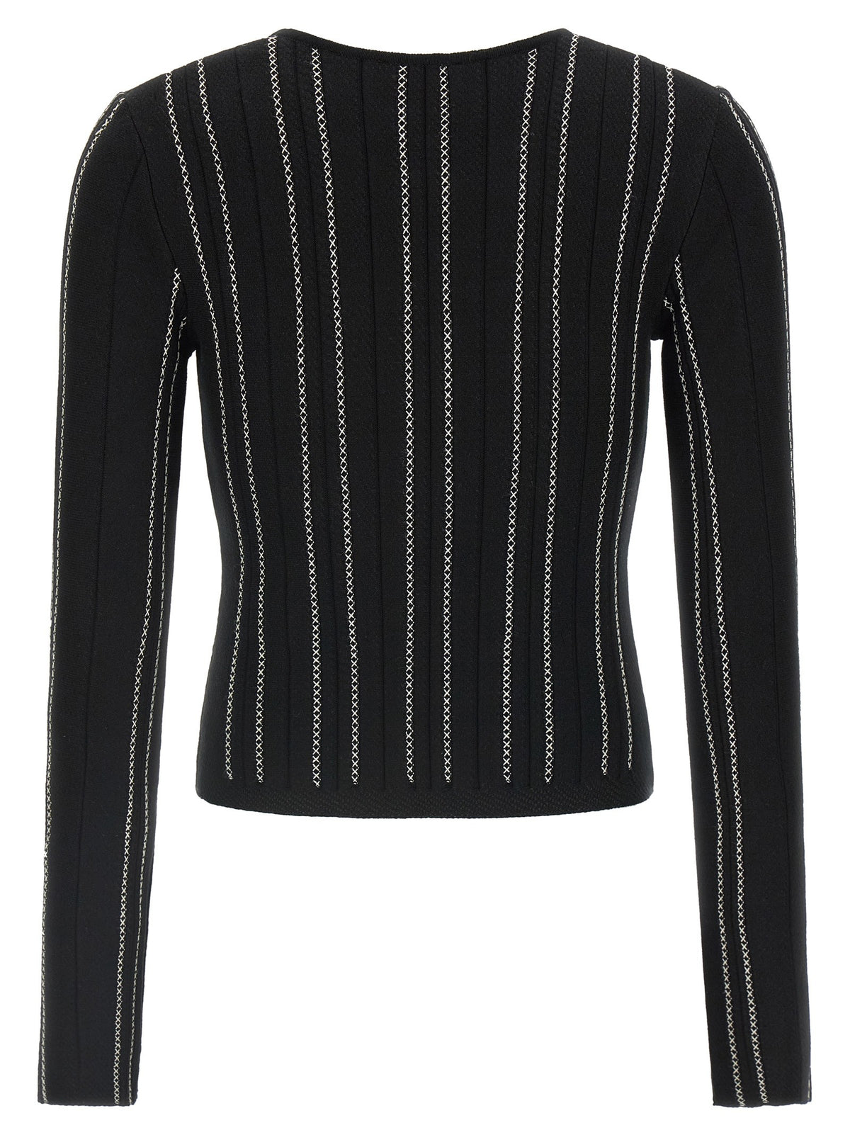 Cropped knit cardigan