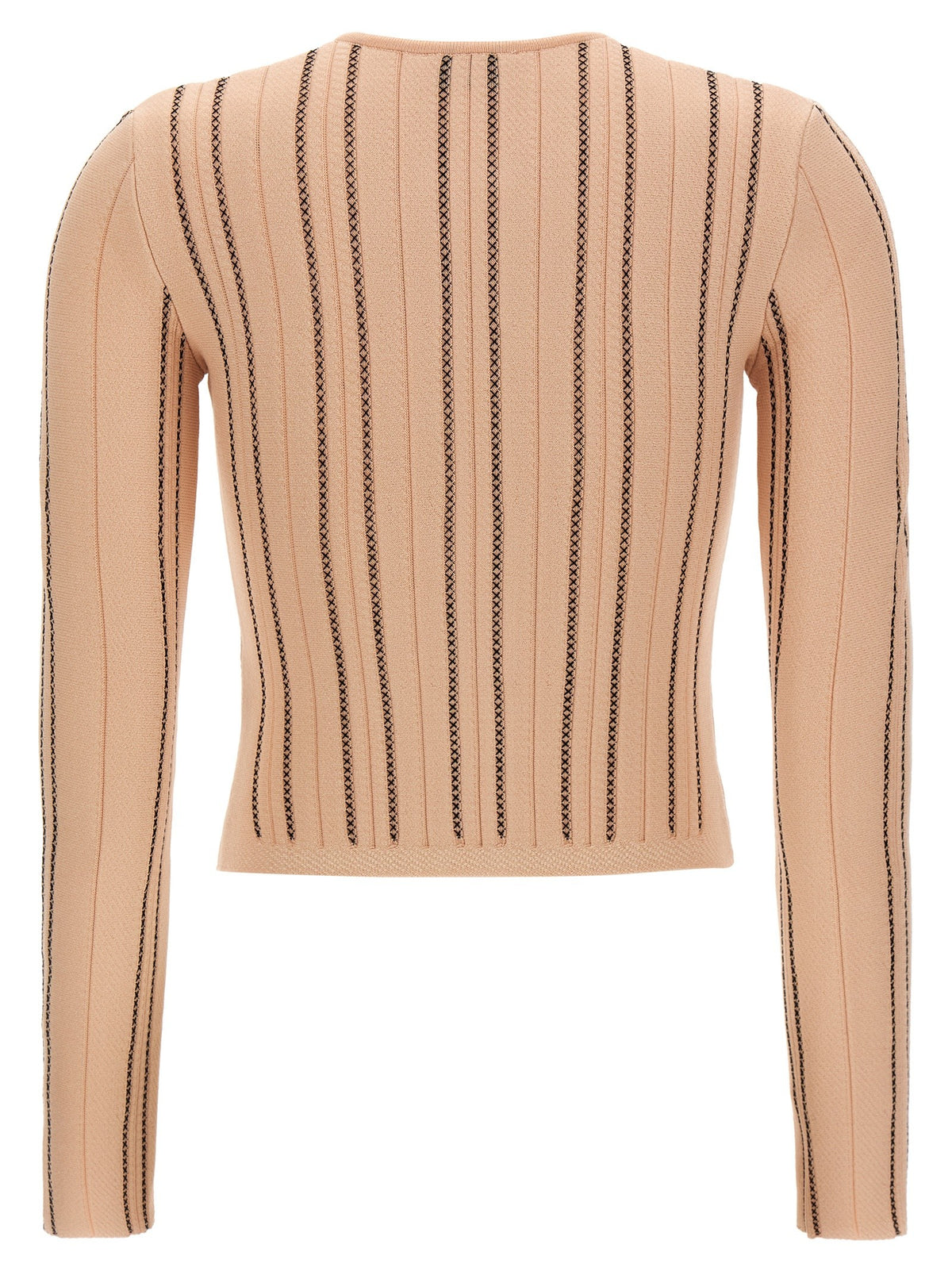 Cropped knit cardigan