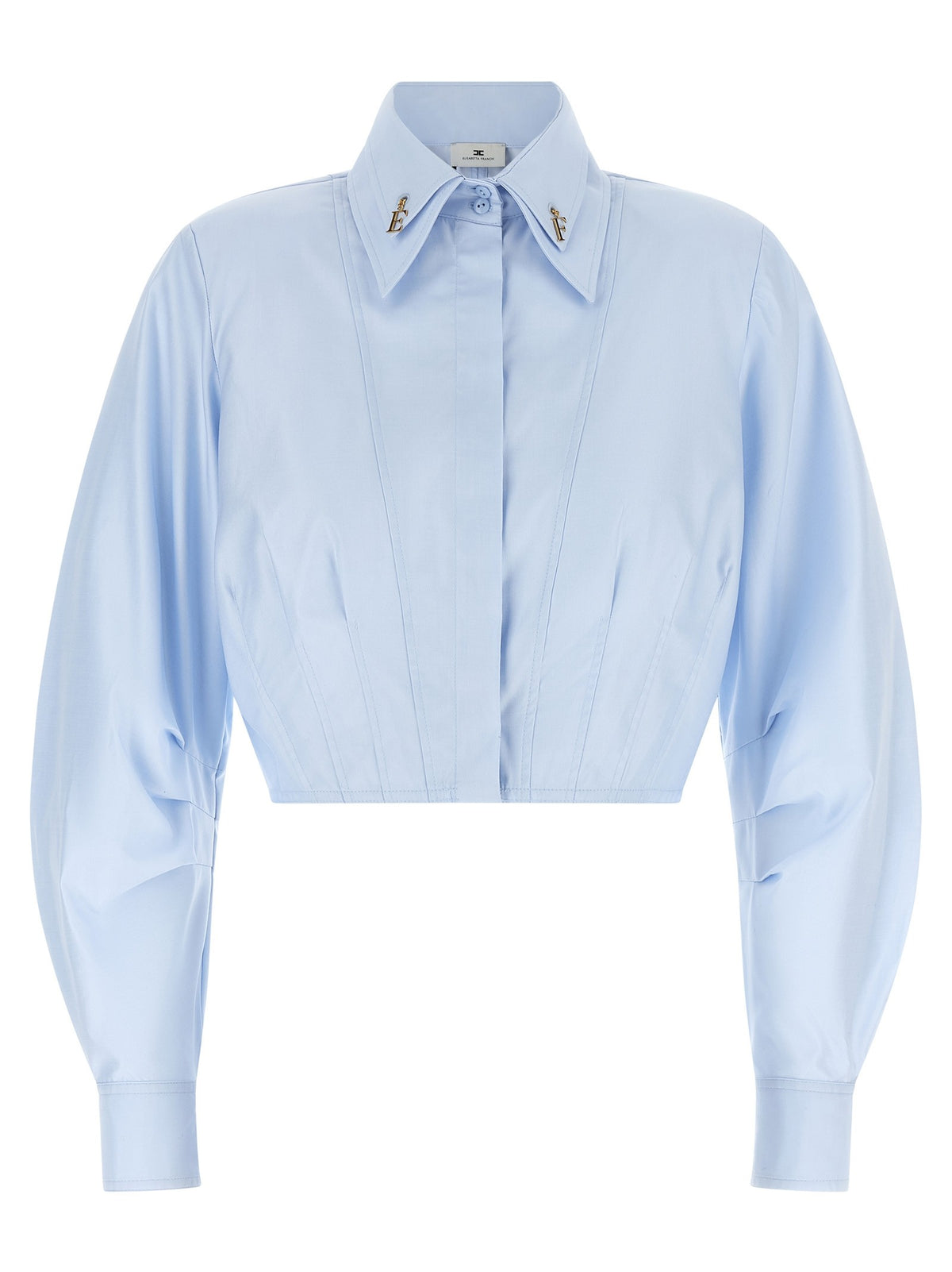 Cropped shirt with charms