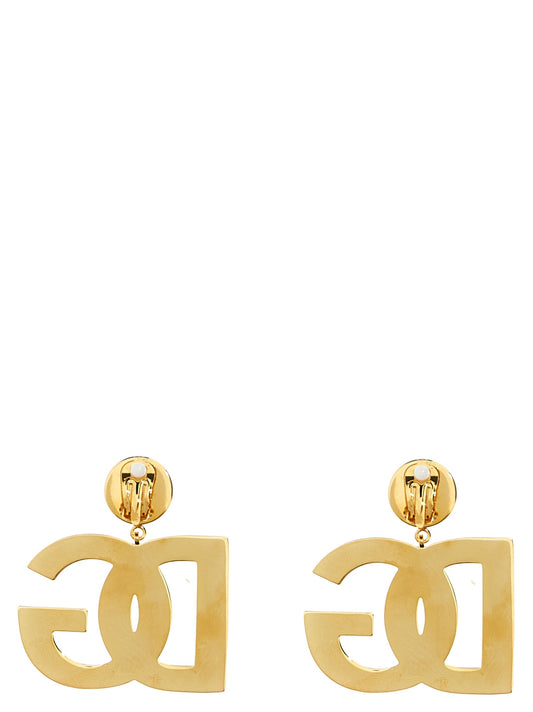 Crystal logo earrings