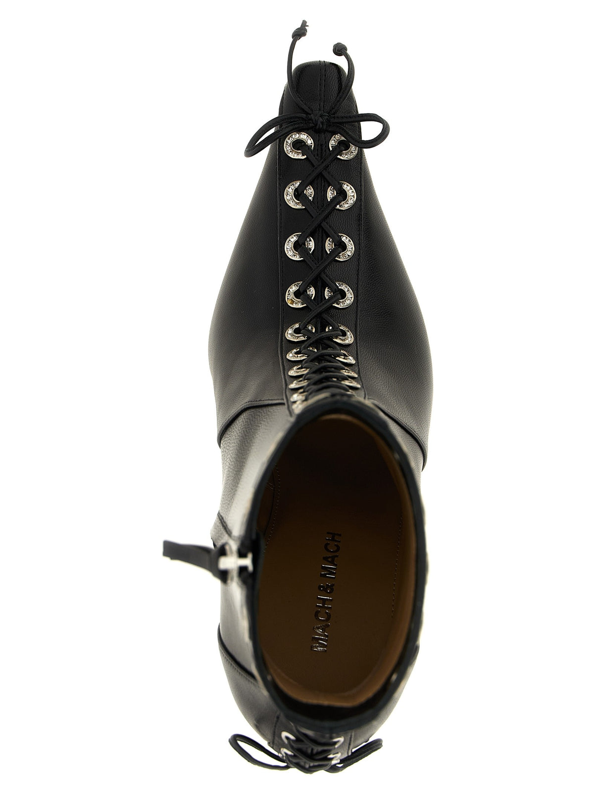 'Crystalized Corset' ankle boots