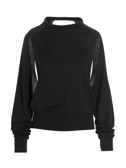 Cut out insert top sweater