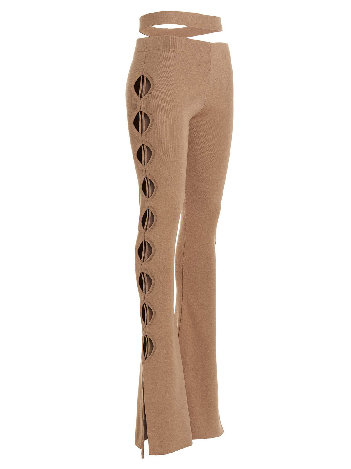 Cut out pants with lacing