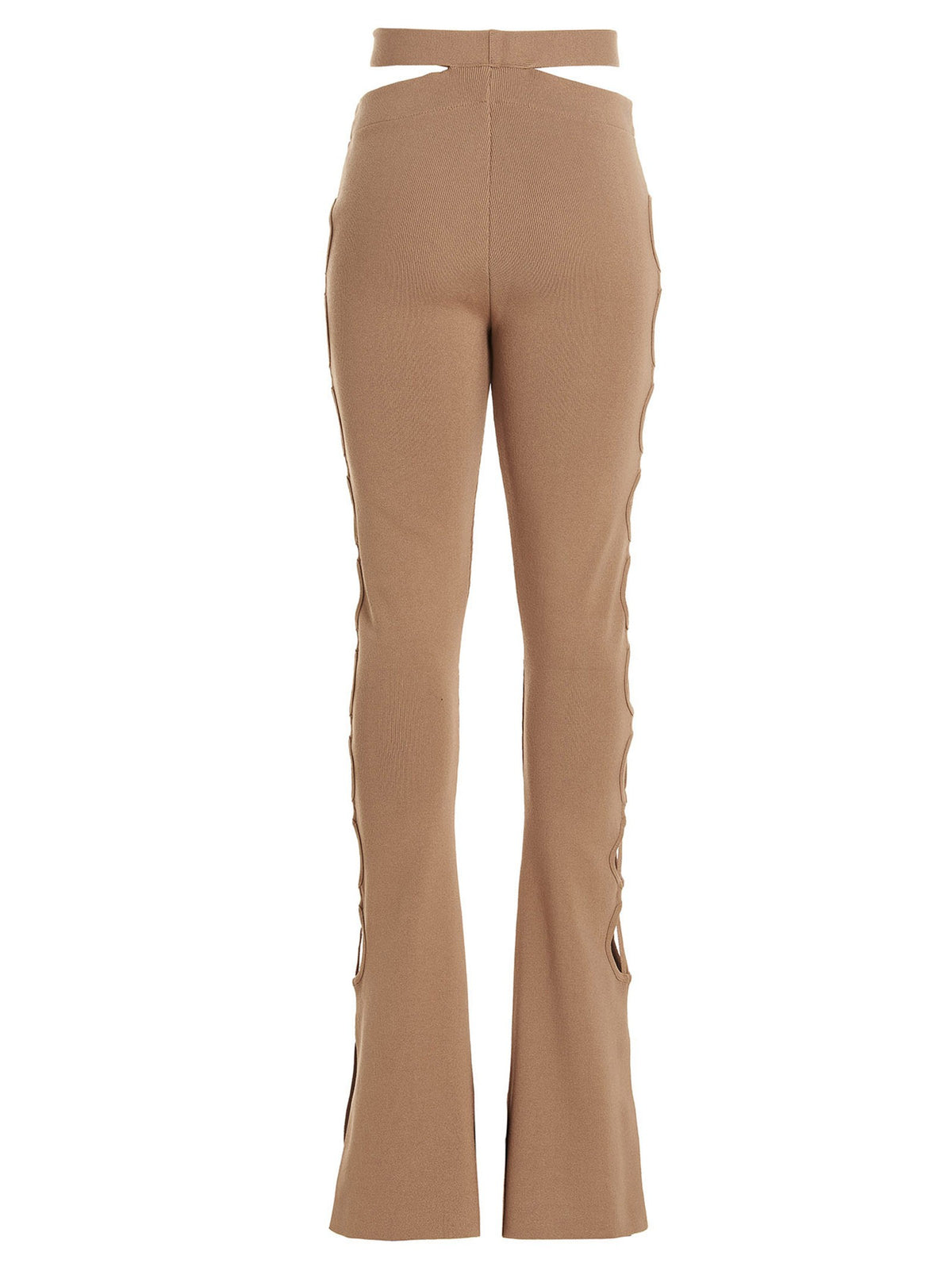 Cut out pants with lacing