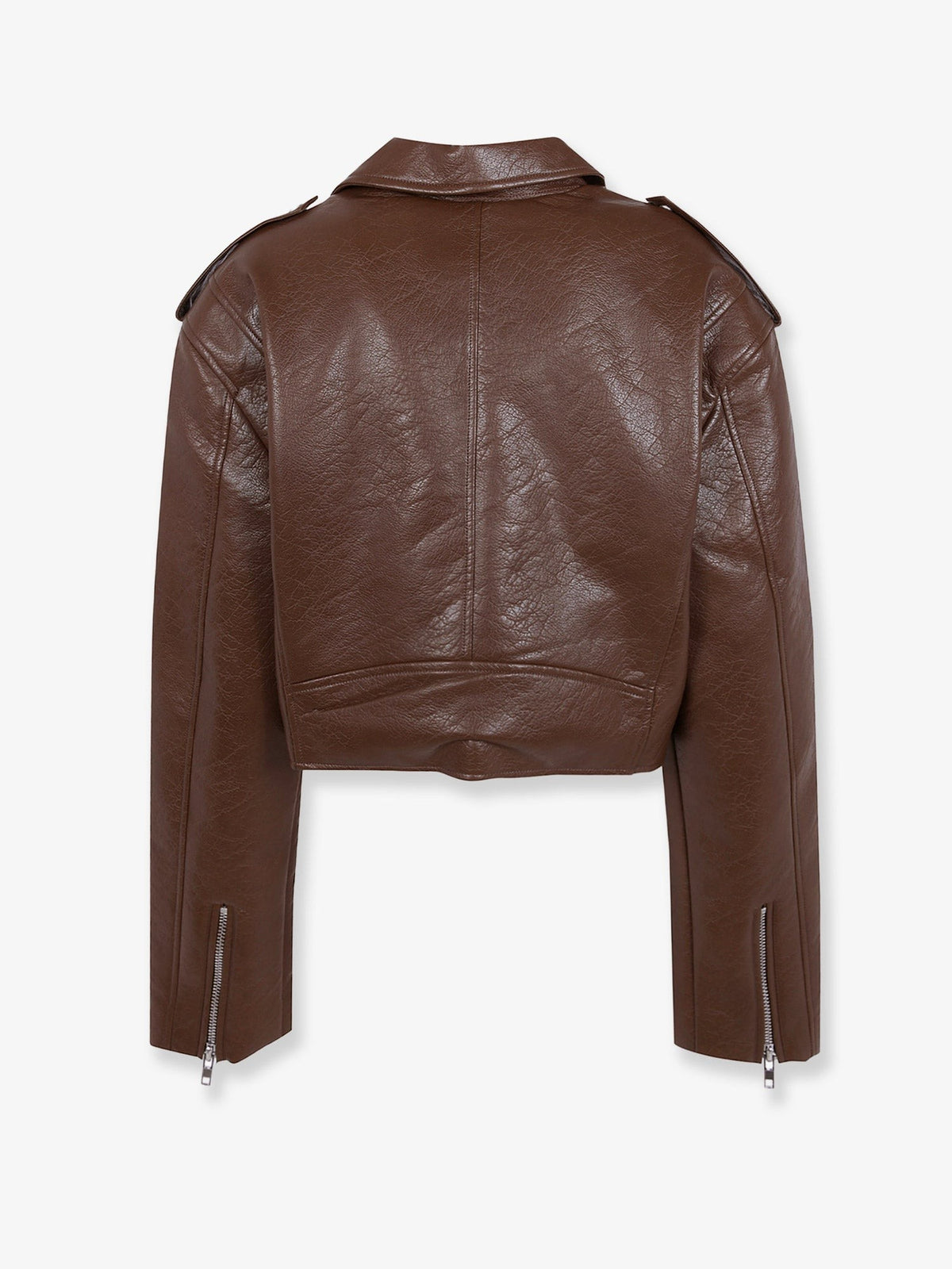 Daphne faux leather biker jacket