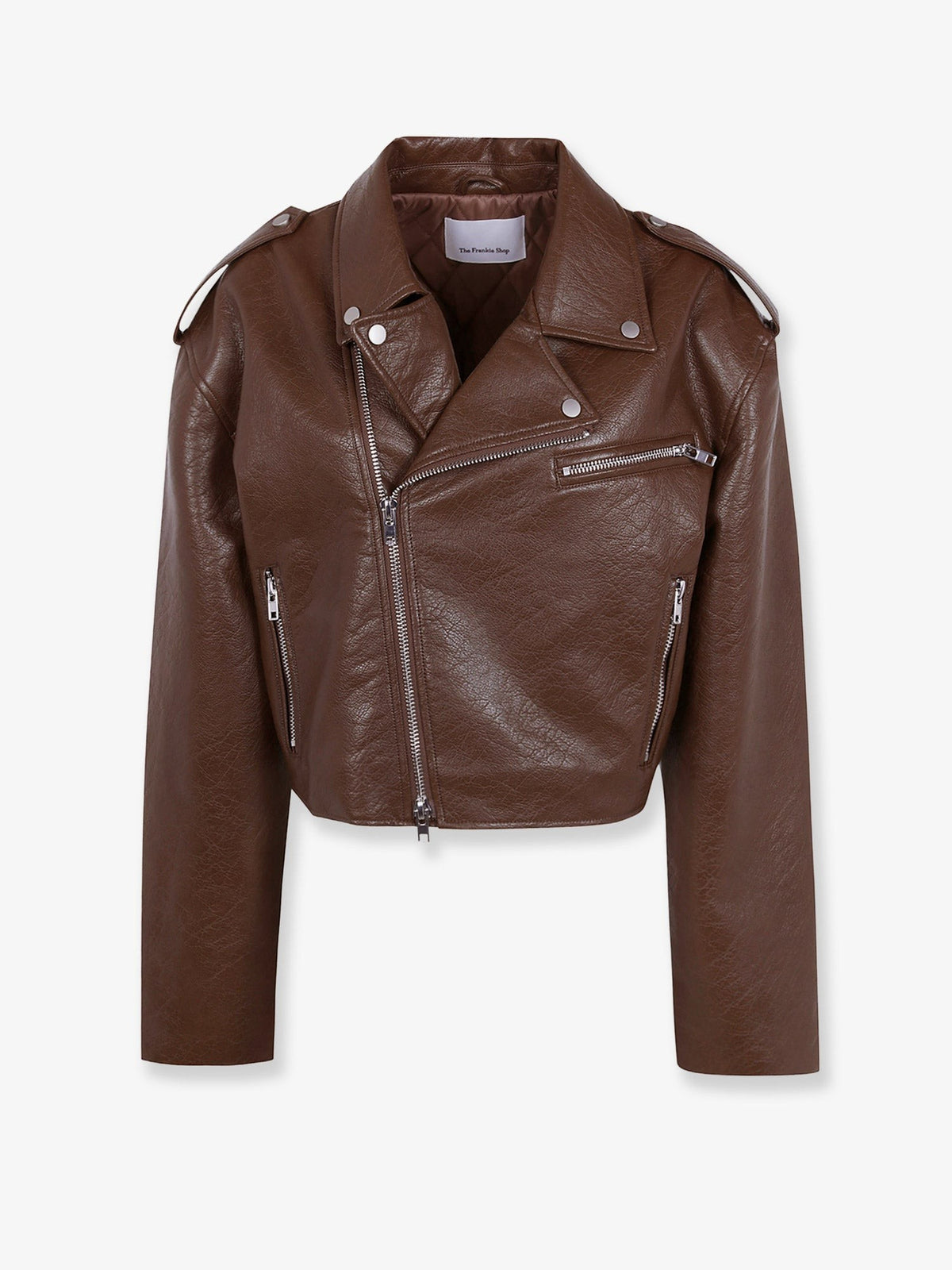 Daphne faux leather biker jacket