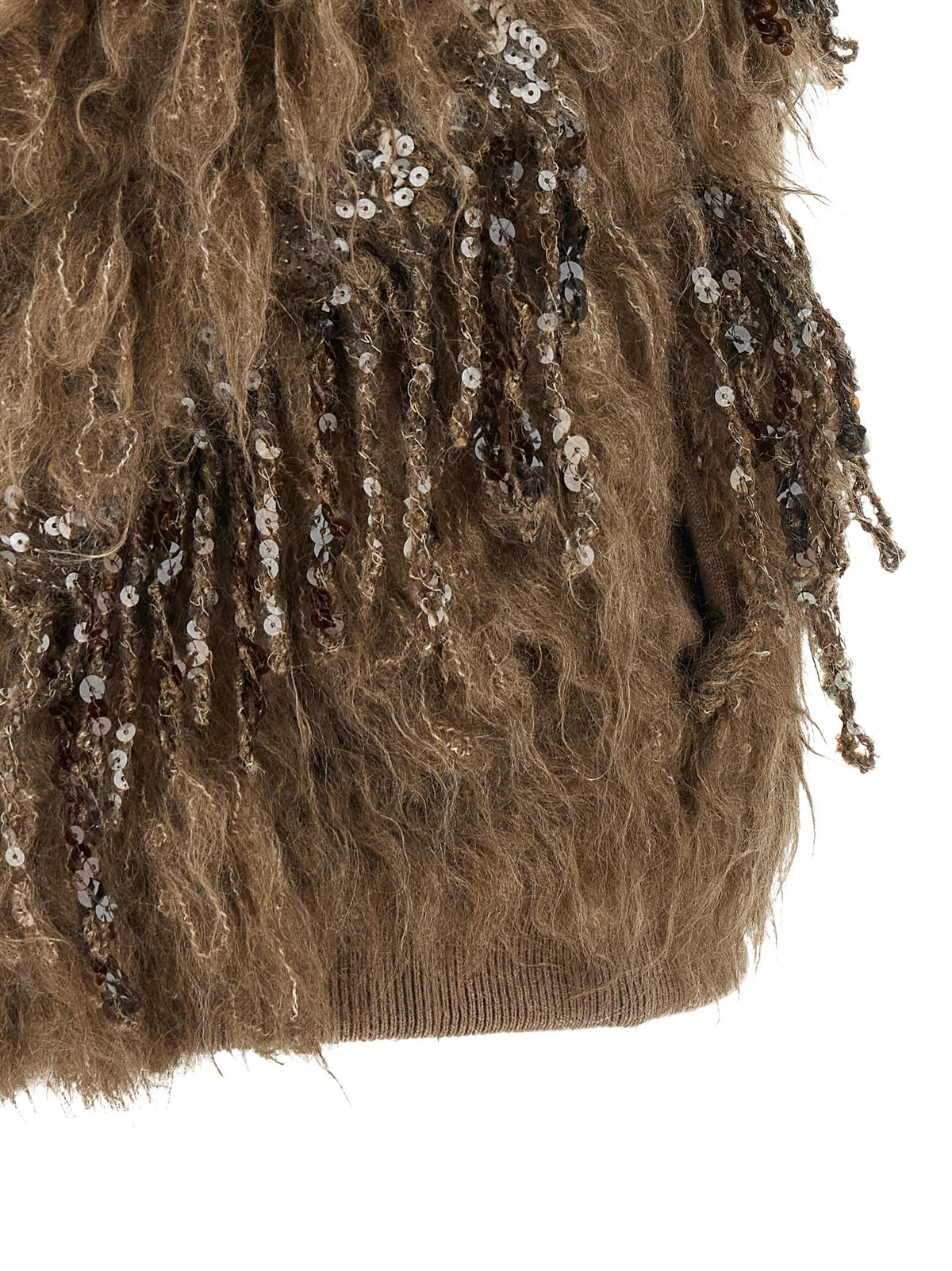 'Dazzling Moss Embroidery' vest