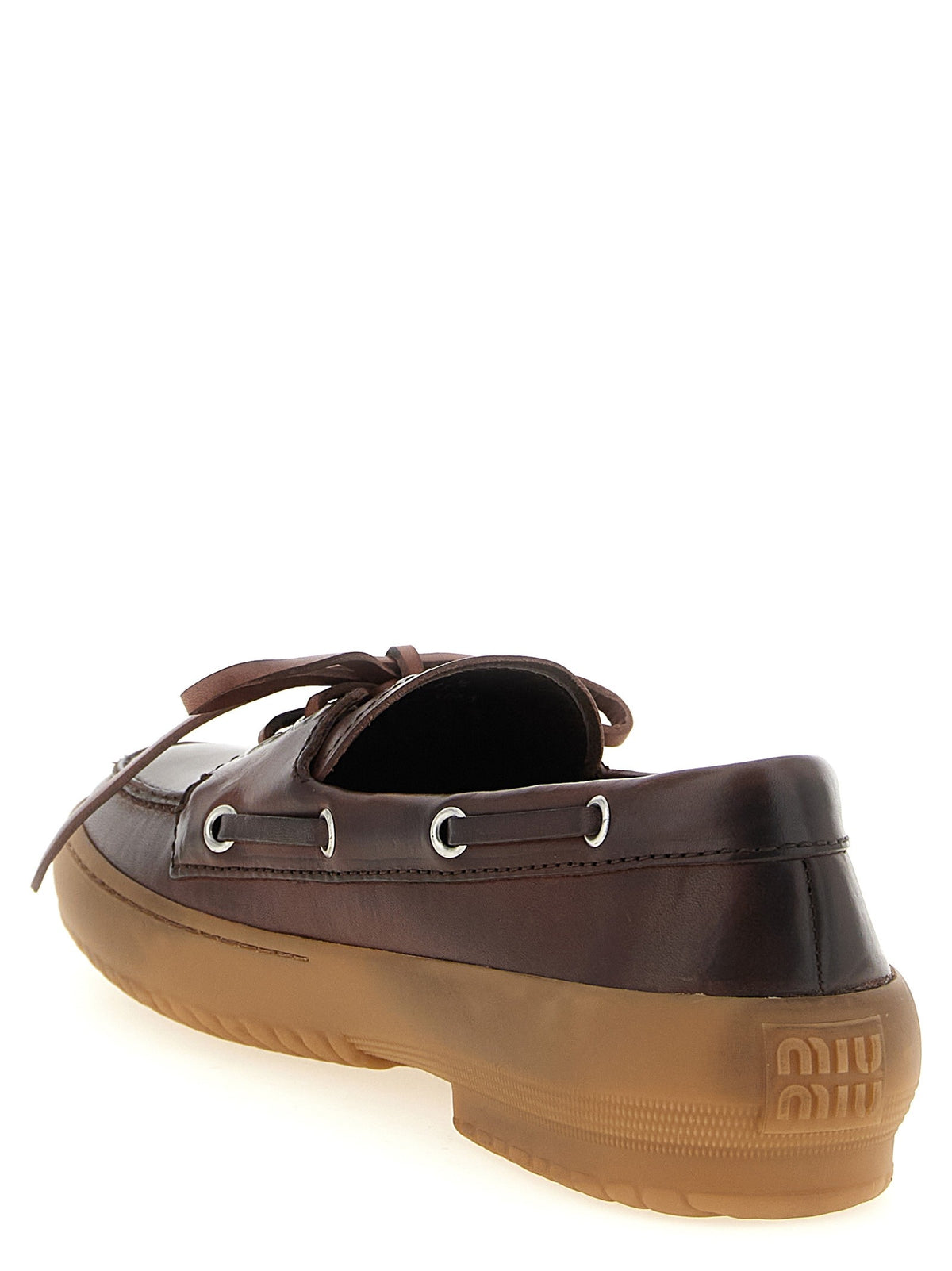 'Deck' leather loafers