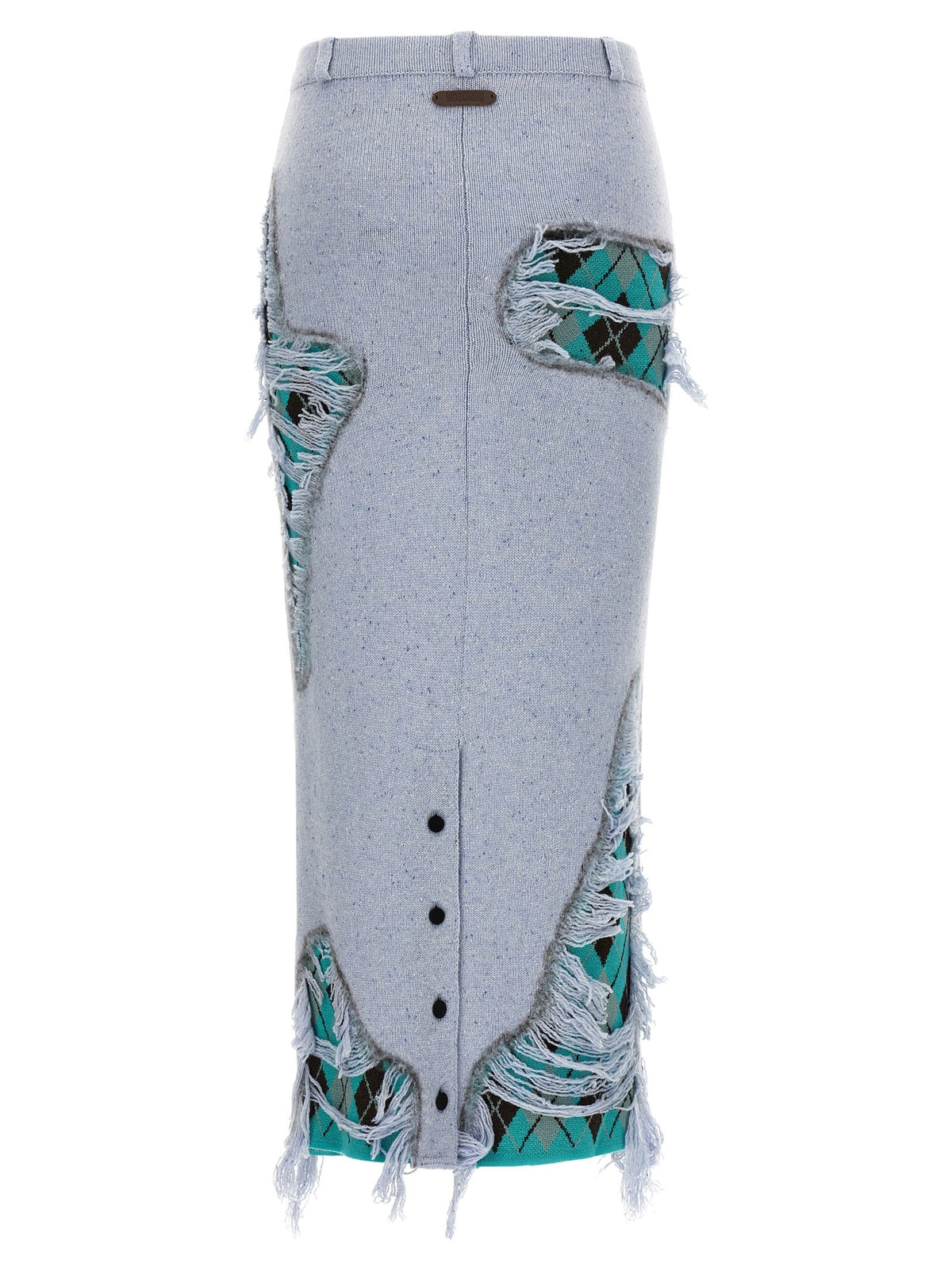 'Deconstructed Argyle' skirt
