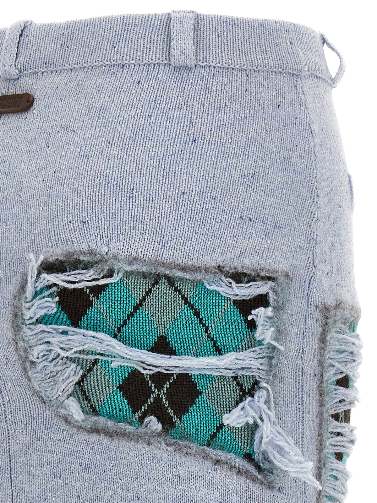 'Deconstructed Argyle' skirt