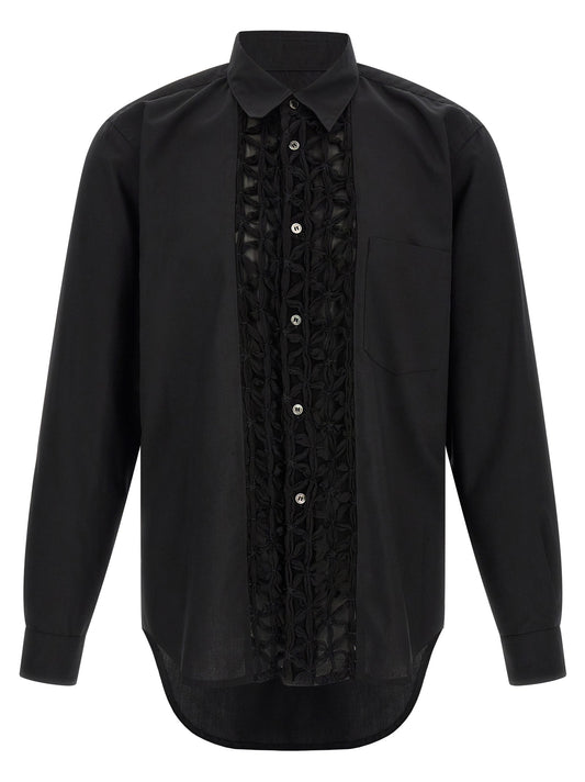 Decorated panel shirt