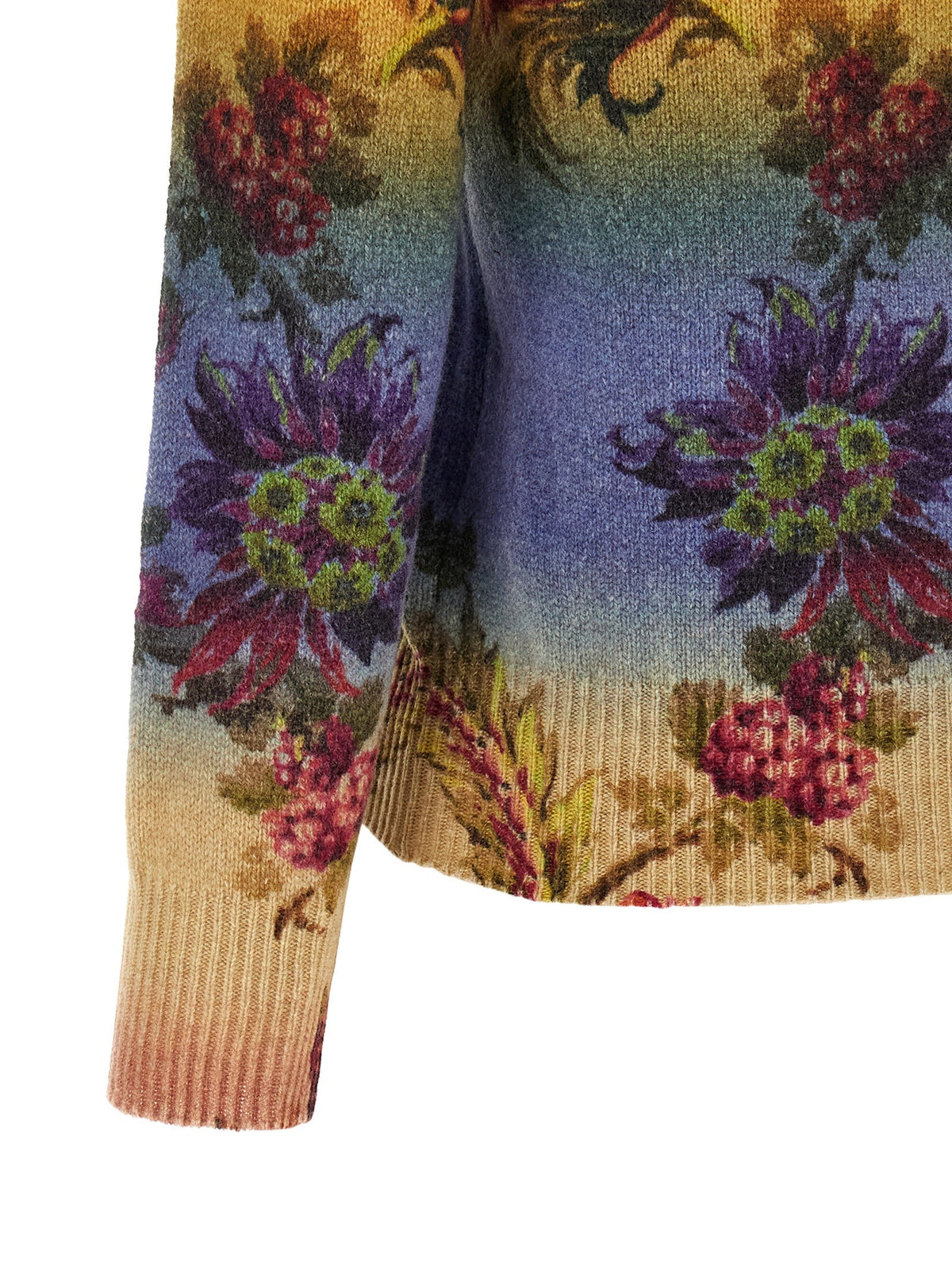 Dégradé jacquard sweater