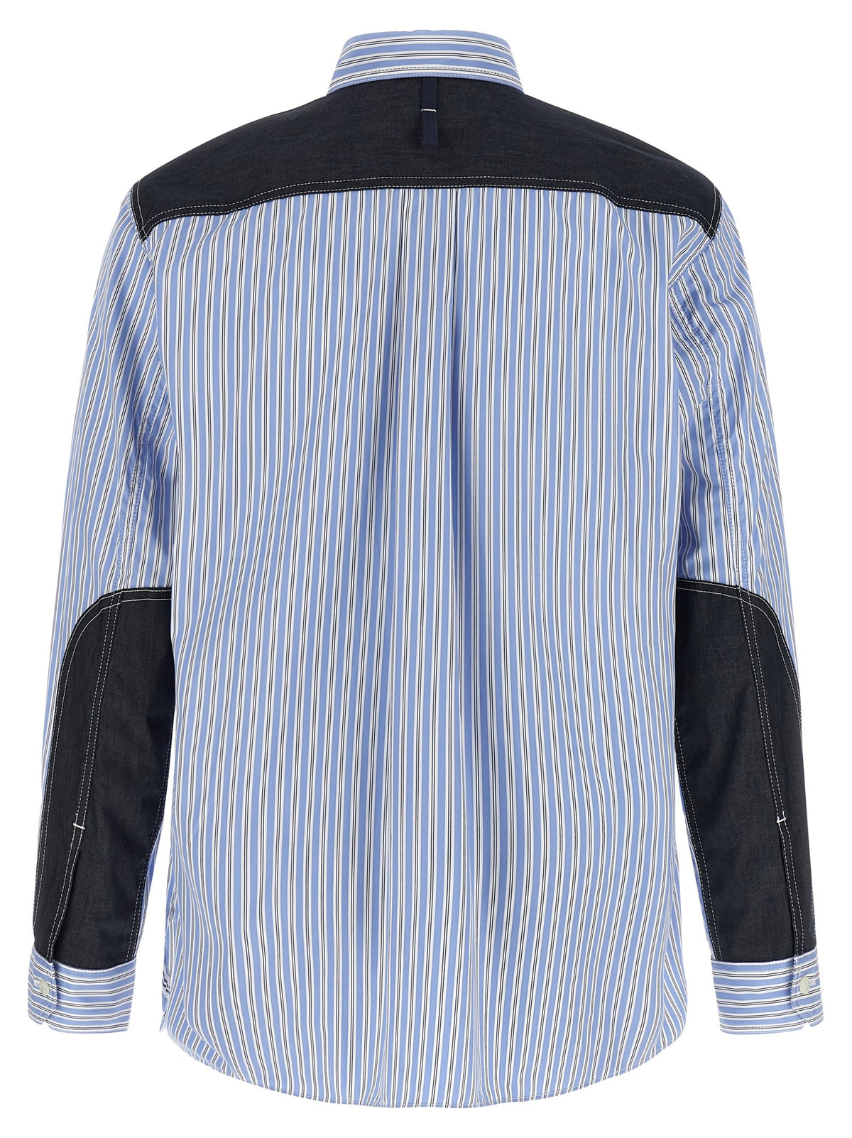 Denim insert shirt