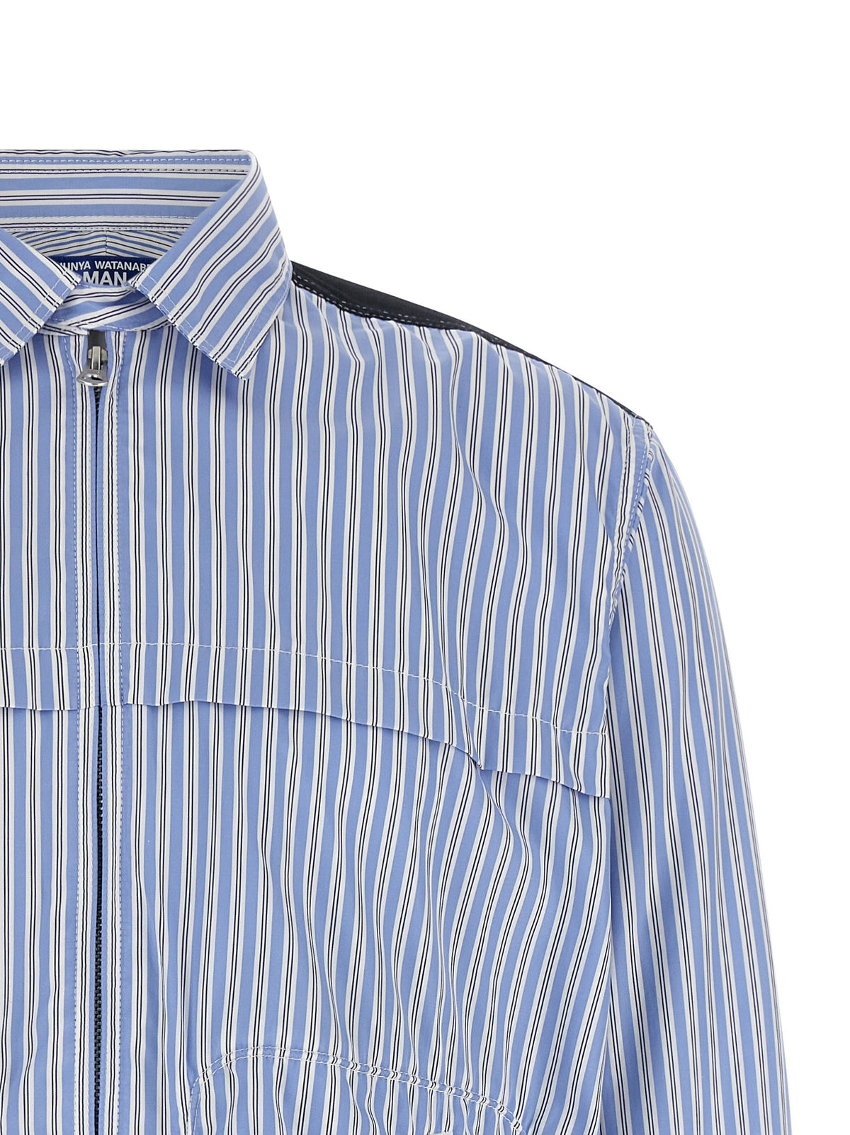 Denim insert shirt