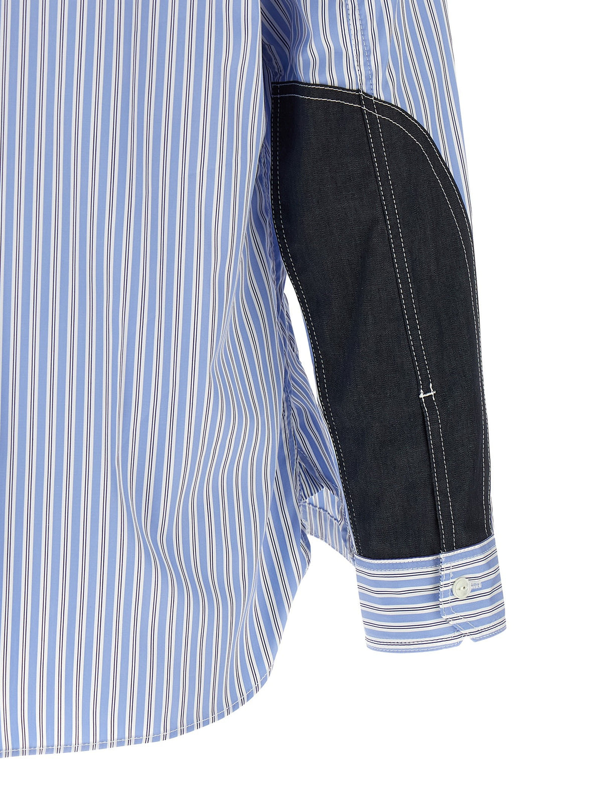 Denim insert shirt